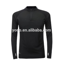 2017 new model short half zip football training suit blank design soccer long sleeve soccer jersey